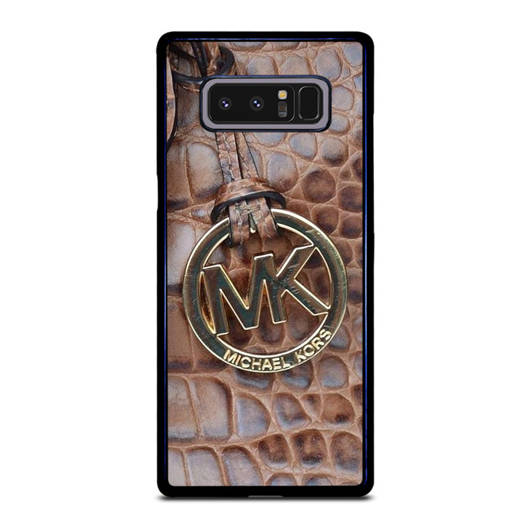 MICHAEL KORS BROWN LEATHER Samsung Galaxy Note 8 Case Cover