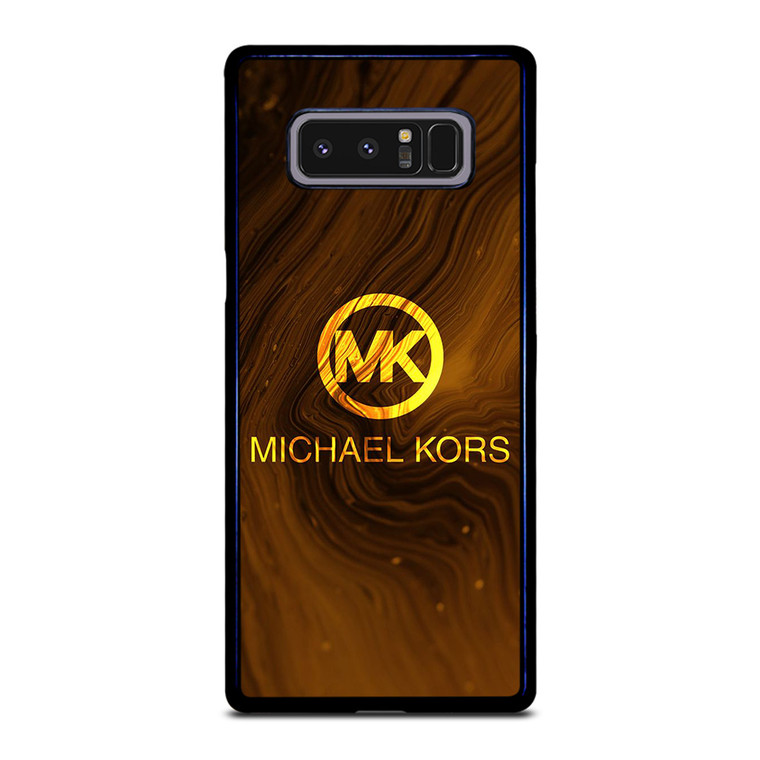 MICHAEL KORS GOLDEN MARBLE LOGO ICON Samsung Galaxy Note 8 Case Cover