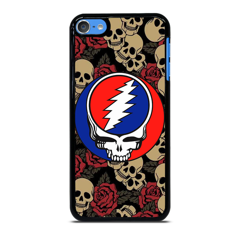 GREATEFUL DEAD BAND ICON SKULL AND ROSE iPod Touch 7 Case Cover