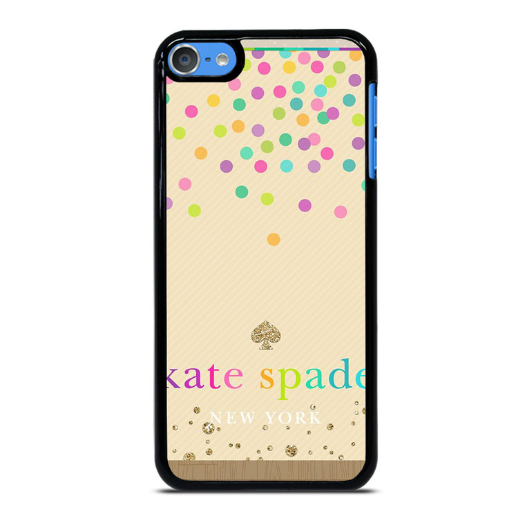 KATE SPADE NEW YORK LOGO COLORFUL POLKADOTS iPod Touch 7 Case Cover