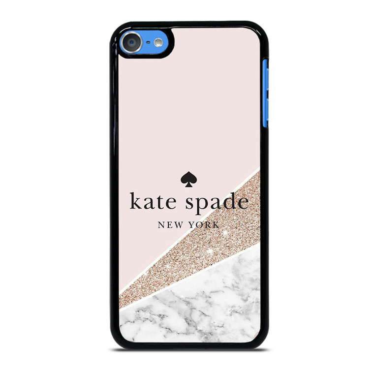 KATE SPADE NEW YORK LOGO SPARKLE MARBLE ICON iPod Touch 7 Case Cover