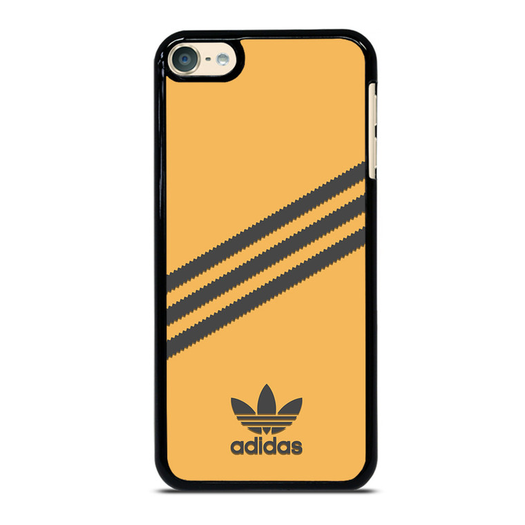 ADIDAS ORIGINALS STRIPES ORANGE BLACK iPod Touch 6 Case Cover