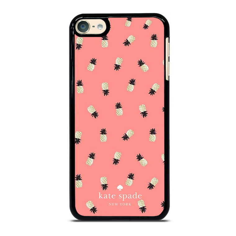 KATE SPADE NEW YORK LOGO PINK PINEAPPLES ICON iPod Touch 6 Case Cover