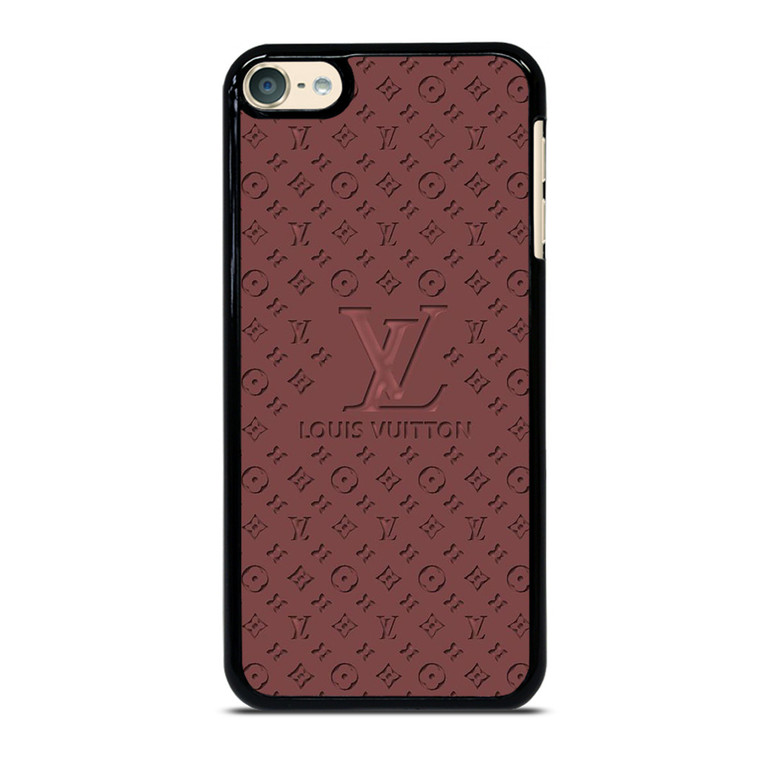 LOUIS VUITTON LV ROSE BROWN LOGO ICON iPod Touch 6 Case Cover