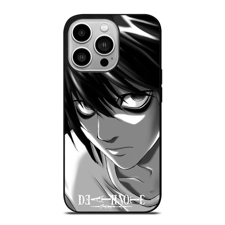 DEATH NOTE ANIME L LAWLIET FACE iPhone 14 Pro Case Cover