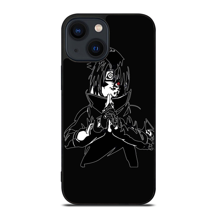 NARUTO UCHIHA SASUKE ART iPhone 14 Plus Case Cover