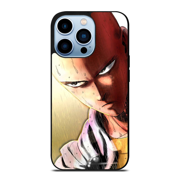 ANIME ONE PUNCH MAN SAITAMA FURIOUS iPhone 13 Pro Max Case Cover