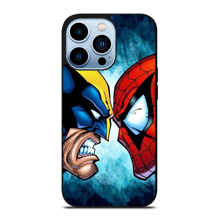 SPIDERMAN VS WOLVERINE MARVEL COMICS iPhone 13 Pro Max Case Cover