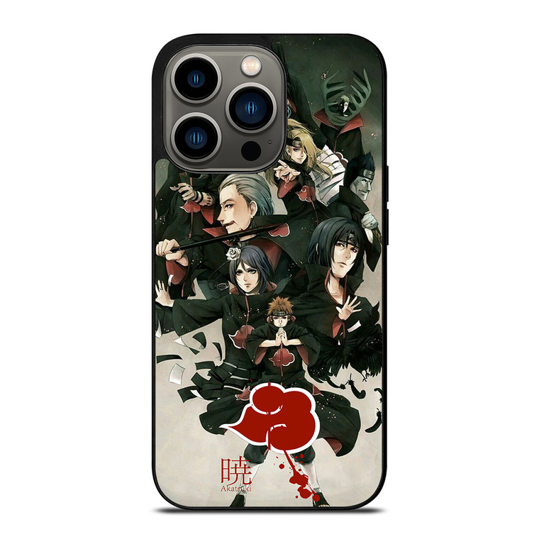AKATSUKI NARUTO MANGA ANIME iPhone 13 Pro Case Cover