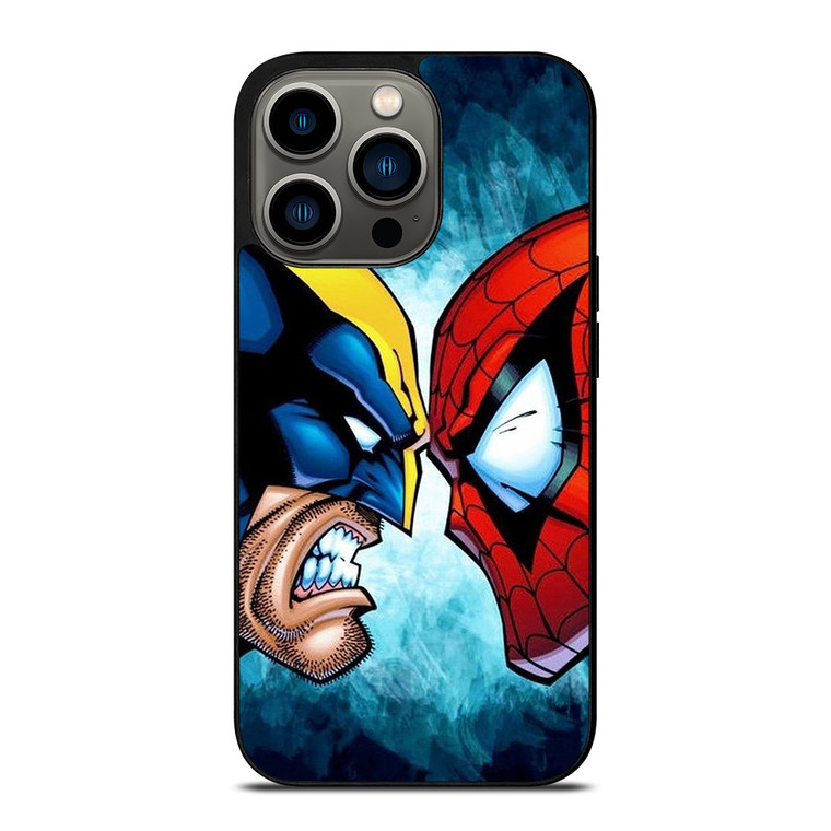 SPIDERMAN VS WOLVERINE MARVEL COMICS iPhone 13 Pro Case Cover