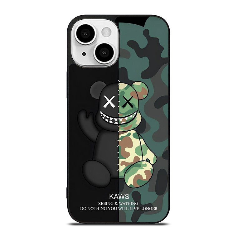 KAWS CAMO SEEING AND WATHING iPhone 13 Mini Case Cover