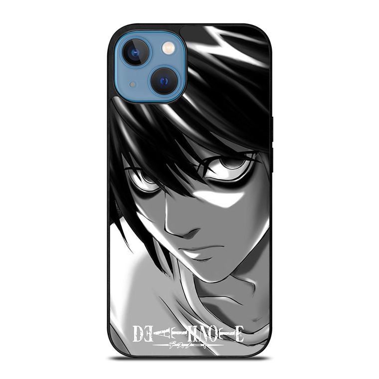 DEATH NOTE ANIME L LAWLIET FACE iPhone 13 Case Cover
