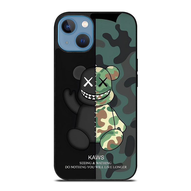 KAWS CAMO SEEING AND WATHING iPhone 13 Case Cover