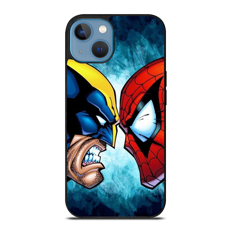 SPIDERMAN VS WOLVERINE MARVEL COMICS iPhone 13 Case Cover