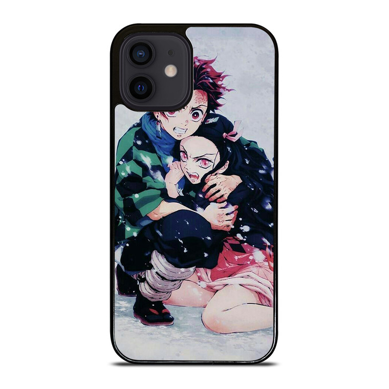 DEMON SLAYER KIMETSU NO YAIBA TANJIRO KAMADO NEZUKO iPhone 12 Mini Case Cover