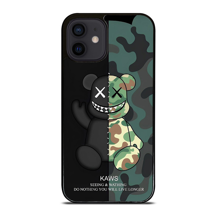 KAWS CAMO SEEING AND WATHING iPhone 12 Mini Case Cover