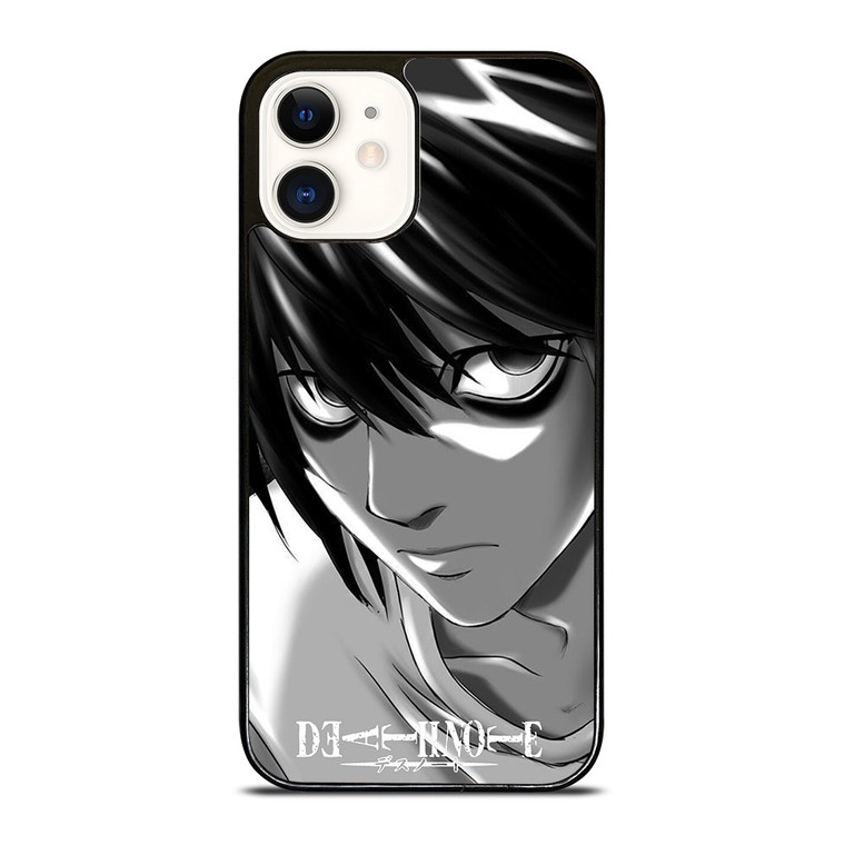 DEATH NOTE ANIME L LAWLIET FACE iPhone 12 Case Cover