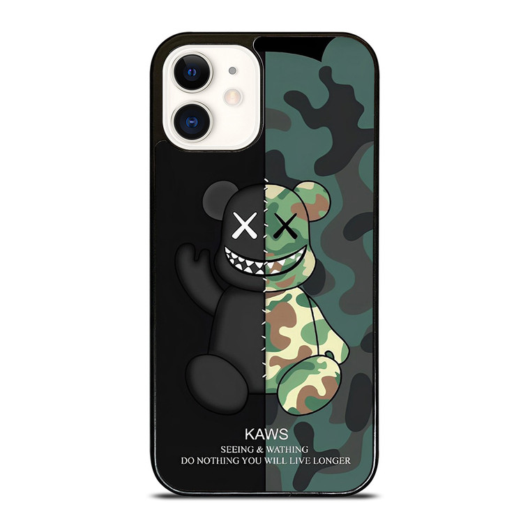 KAWS CAMO SEEING AND WATHING iPhone 12 Case Cover