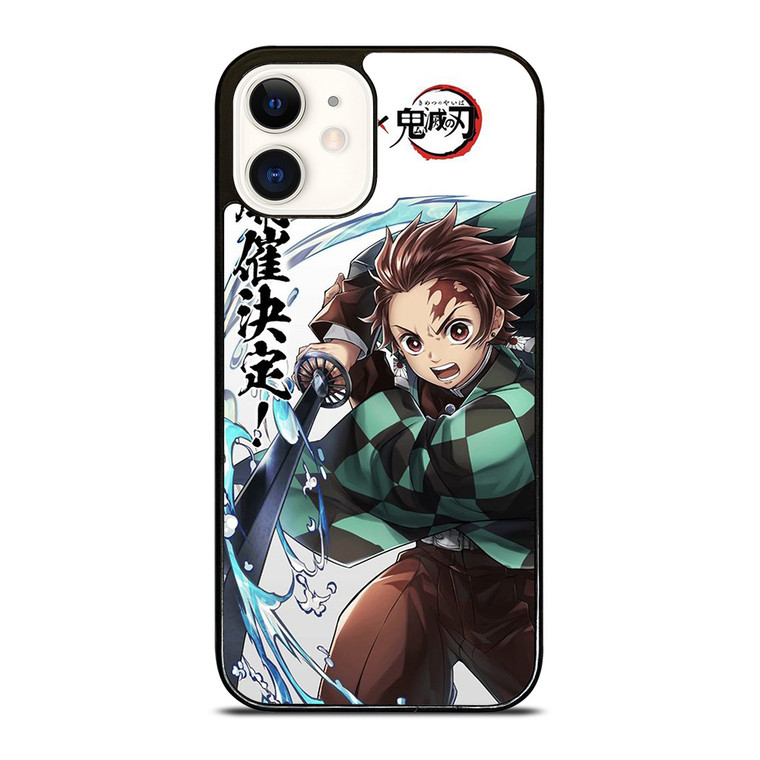 KIMETSU NO YAIBA DEMON SLAYER TANJIRO KAMADO FIRE WATER iPhone 12 Case Cover