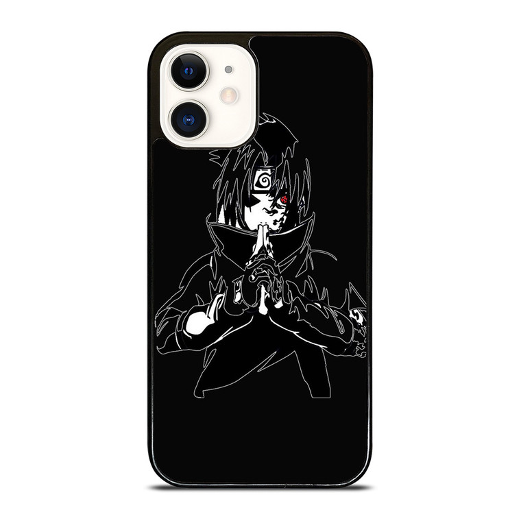 NARUTO UCHIHA SASUKE ART iPhone 12 Case Cover