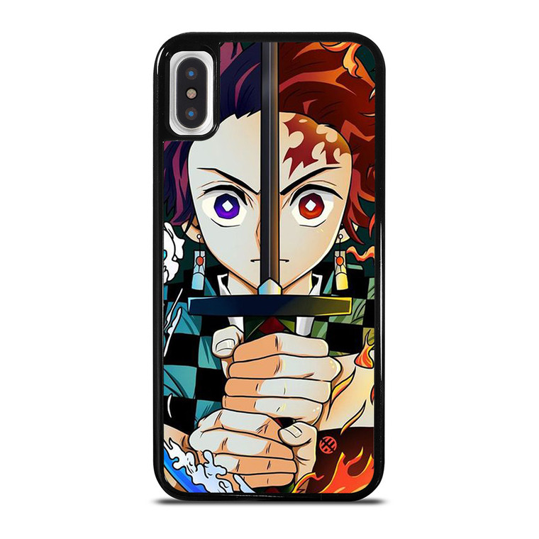 DEMON SLAYER KIMETSU NO YAIBA TANJIRO KAMADO FIRE WATER iPhone X / XS Case Cover