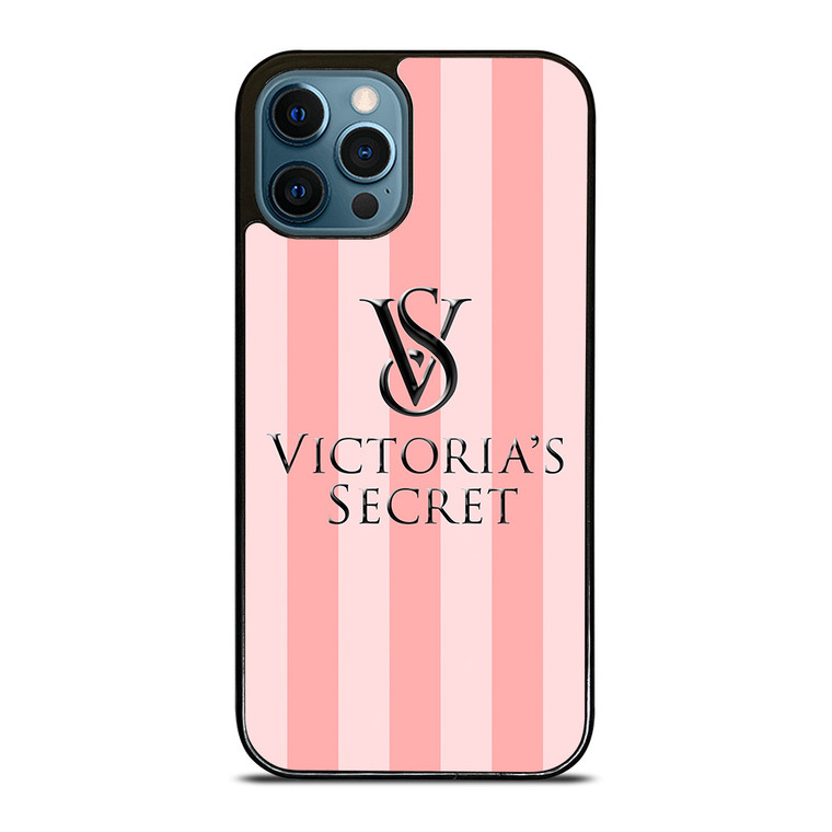 VICTORIA'S SECRET PINK STRIPES iPhone 12 Pro Case Cover