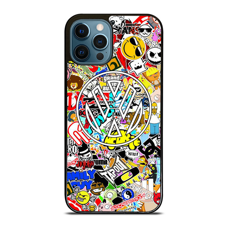 VW STICKER BOMB iPhone 12 Pro Case Cover