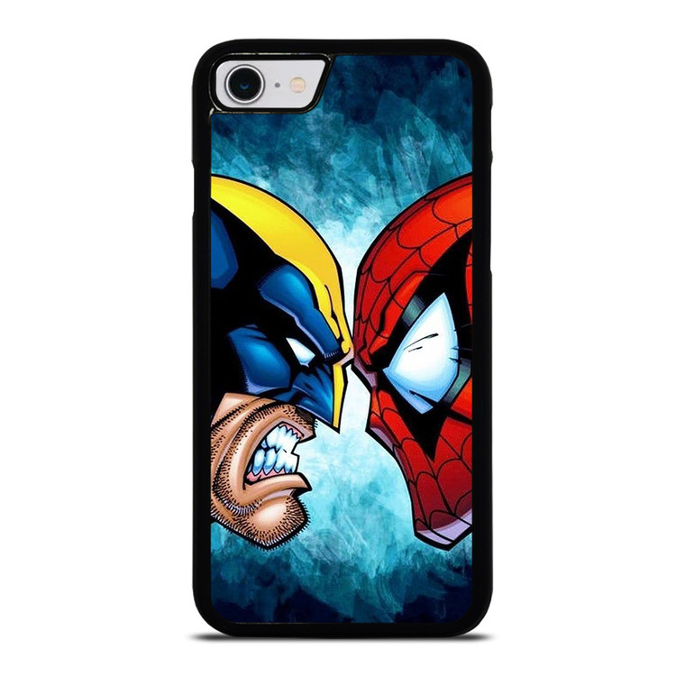 SPIDERMAN VS WOLVERINE MARVEL COMICS iPhone SE 2022 Case Cover