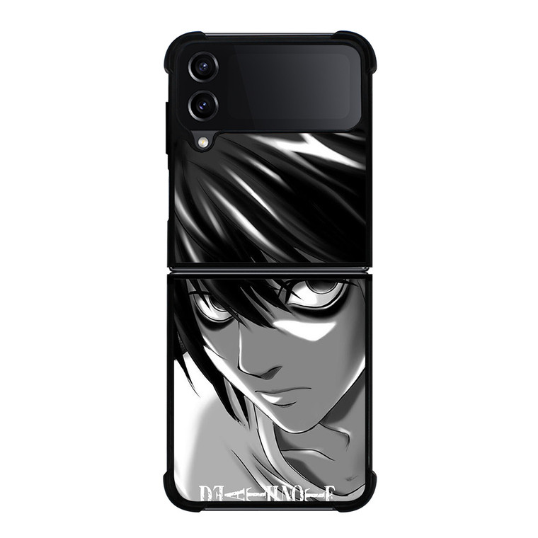 DEATH NOTE ANIME L LAWLIET FACE Samsung Galaxy Z Flip 4 Case Cover
