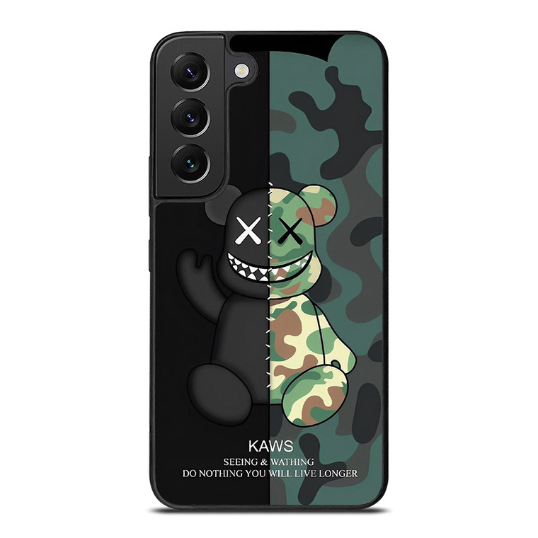 KAWS CAMO SEEING AND WATHING Samsung Galaxy S22 Plus Case Cover