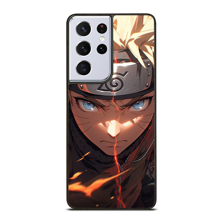 NARUTO FACE SHINOBI ANIME MANGA Samsung Galaxy S21 Ultra Case Cover