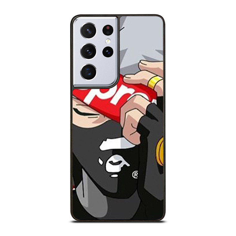 SUPREME BAPE KAKASHI NARUTO Samsung Galaxy S21 Ultra Case Cover