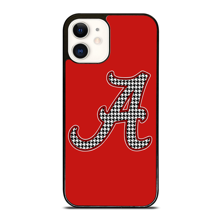 ALABAMA CRIMSON TIDE HOUNDSTOOTH ICON iPhone 12 Case Cover