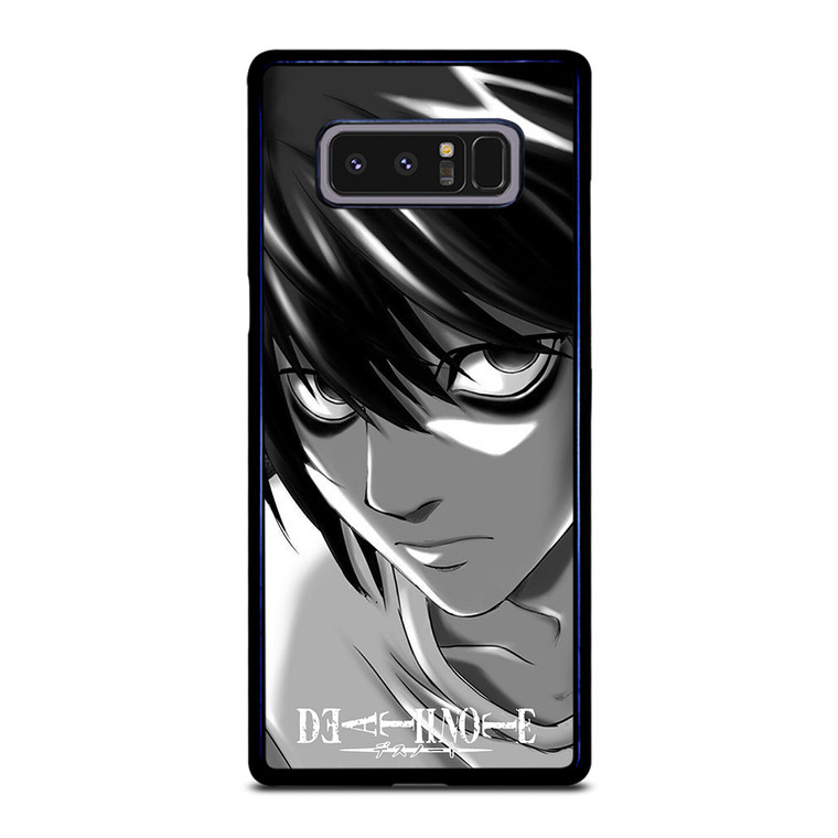DEATH NOTE ANIME L LAWLIET FACE Samsung Galaxy Note 8 Case Cover