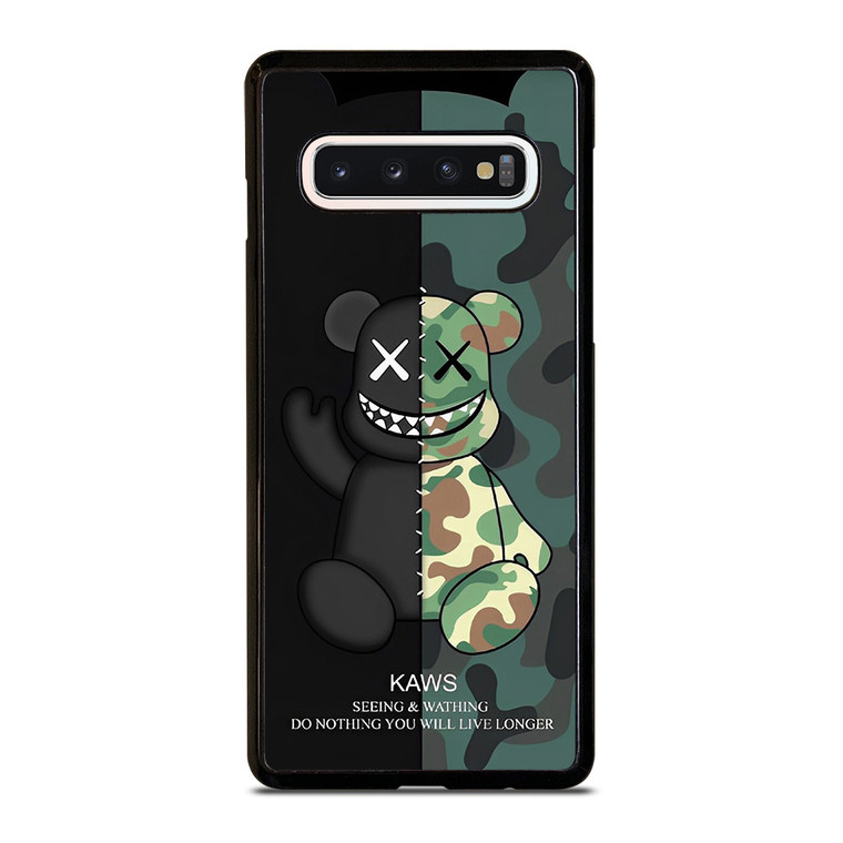 KAWS CAMO SEEING AND WATHING. Samsung Galaxy S10 Case Cover