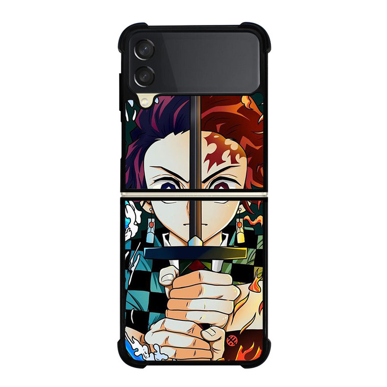 DEMON SLAYER KIMETSU NO YAIBA TANJIRO KAMADO FIRE WATER Samsung Galaxy Z Flip 3 Case Cover