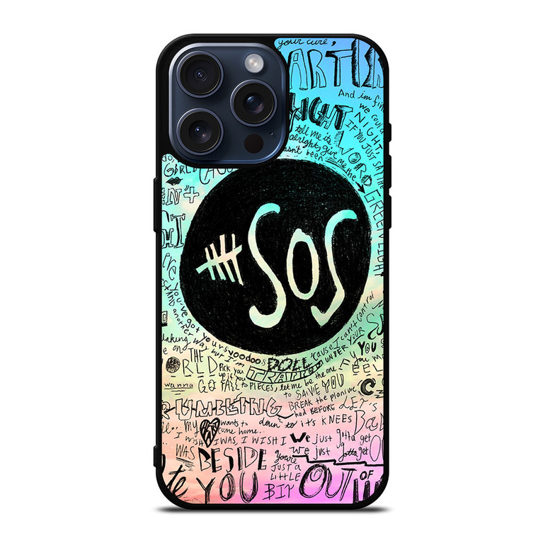 5 SECONDS OF SUMMER 3 5SOS iPhone 15 Pro Max Case Cover
