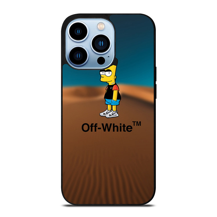 OFF WHITE BART SIMPSONS iPhone 13 Pro Max Case Cover