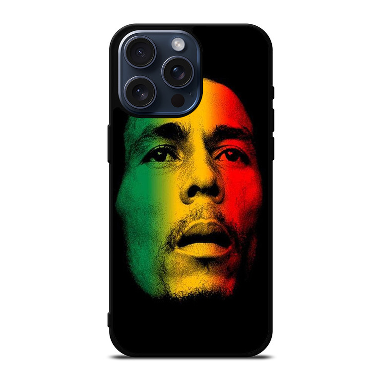 BOB MARLEY RASTA FACE iPhone 15 Pro Max Case Cover