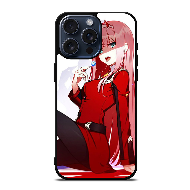 CARTOON ANIME ZERO TWO DARLING IN THE FRANXX iPhone 15 Pro Max Case Cover