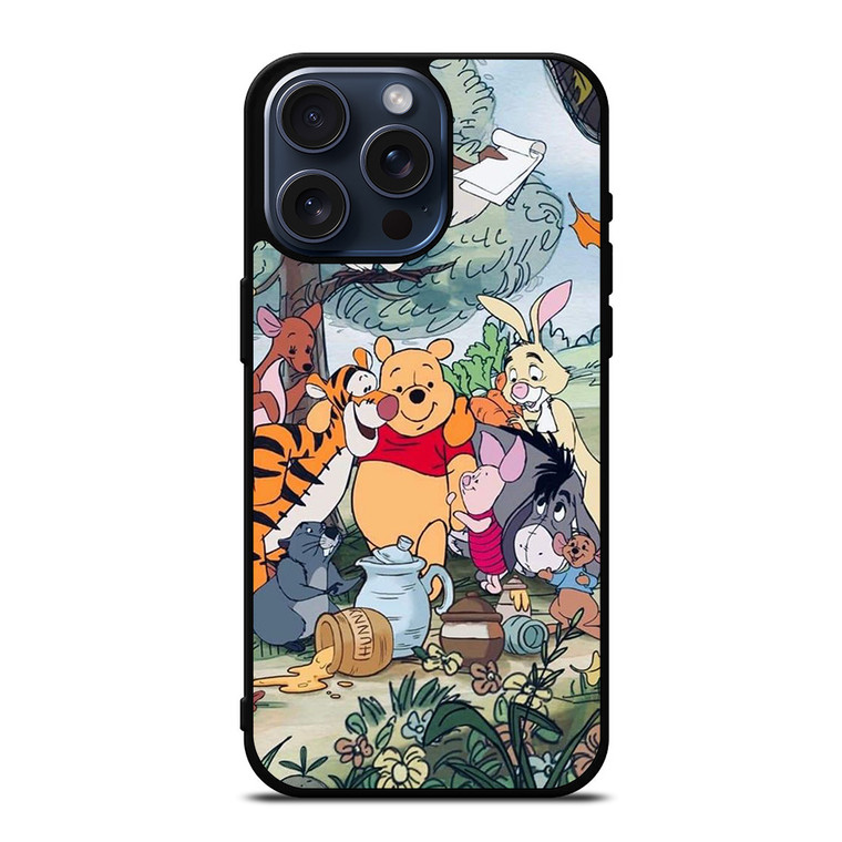 CARTOON WINNIE THE POOH AND FRIENDS DISNEY iPhone 15 Pro Max Case Cover