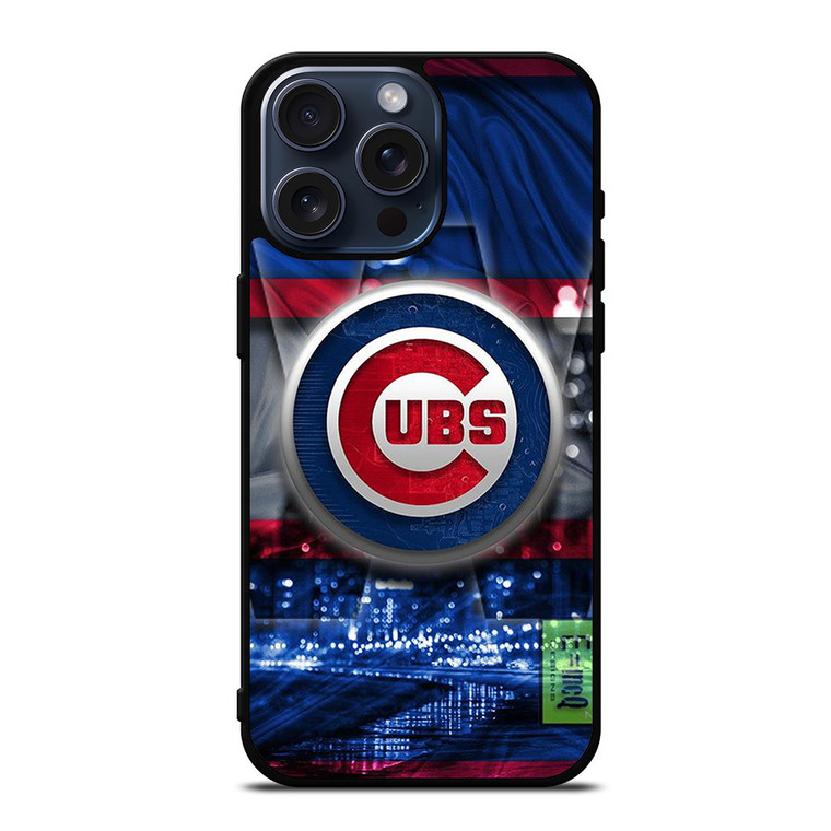 CHICAGO CUBS UBS LOGO iPhone 15 Pro Max Case Cover