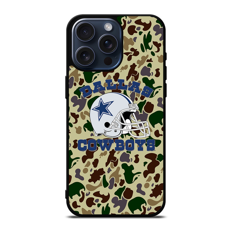 DALLAS COWBOYS CAMO BAPE iPhone 15 Pro Max Case Cover