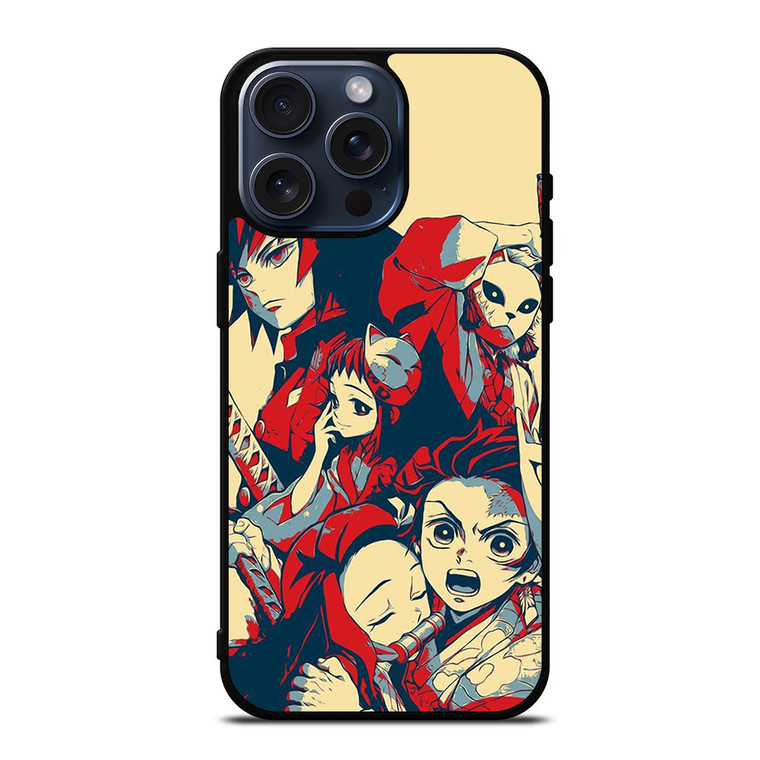 DEMON SLAYER ANIME CHARACTER iPhone 15 Pro Max Case Cover