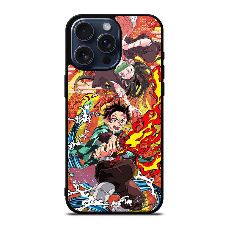 DEMON SLAYER KIMETSU NO YAIBA ANIME MANGA iPhone 15 Pro Max Case Cover