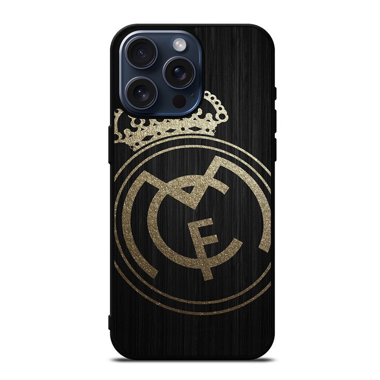 GOLD REAL MADRID LOGO iPhone 15 Pro Max Case Cover