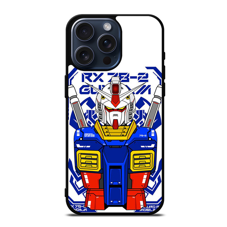 GUNDAM ROBOT CARTOON ANIME iPhone 15 Pro Max Case Cover