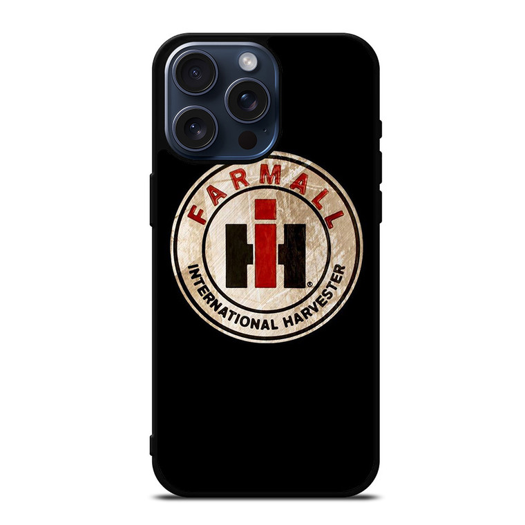 IH INTERNATIONAL HARVESTER FARMALL LOGO TRACTOR EMBLEM iPhone 15 Pro Max Case Cover