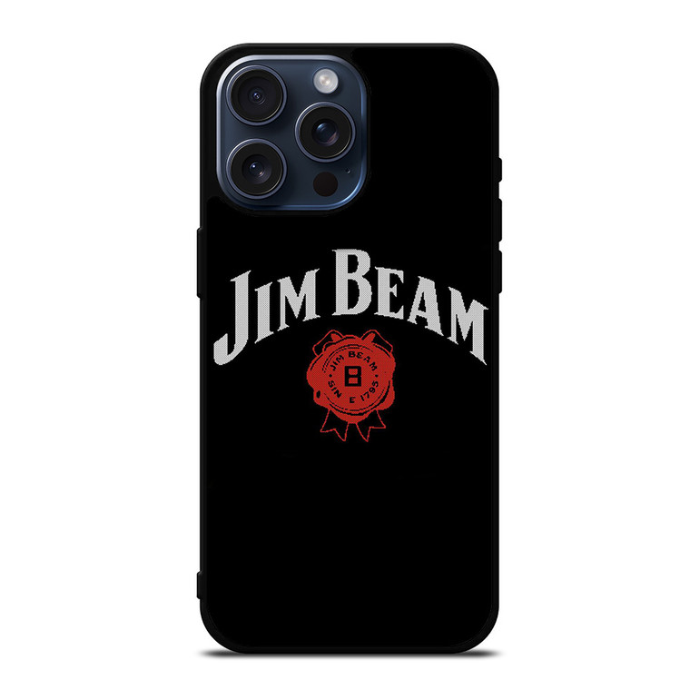 JIM BEAM WHISKEY RED LOGO iPhone 15 Pro Max Case Cover