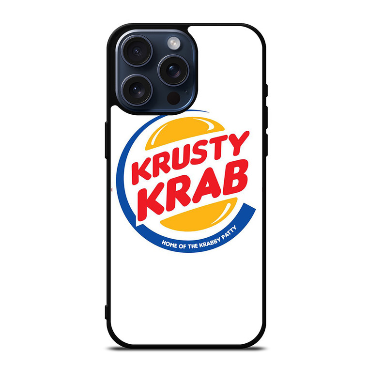 KRUSTY CRAB LOGO SPONGE BOB iPhone 15 Pro Max Case Cover